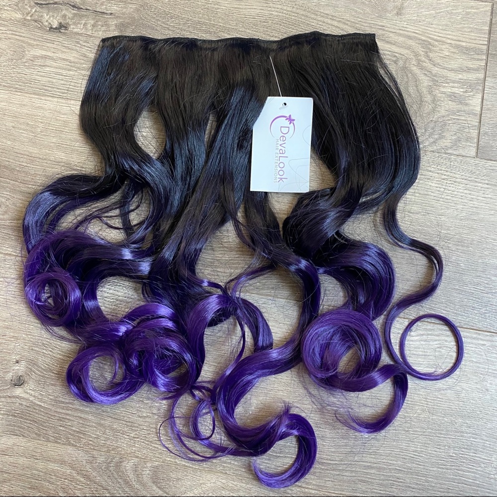 ❗️3 FOR 15$❗️purple ombré clip in extensions